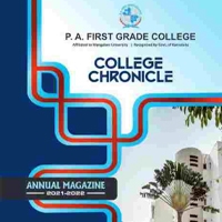 College Chronicle PAFGC Annual Magazine 2021-22