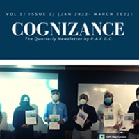 COGNIZANCE; Vol 1, Issue 2 - Jan to March 2022 