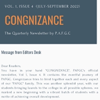 COGNIZANCE; Vol 1, Issue 4